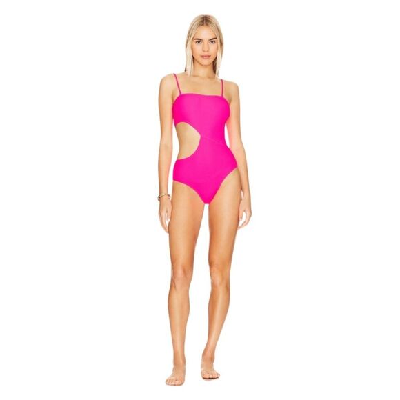 Solid & Striped NWOT Cameron One Piece in Shocking Pink - Picture 1 of 14